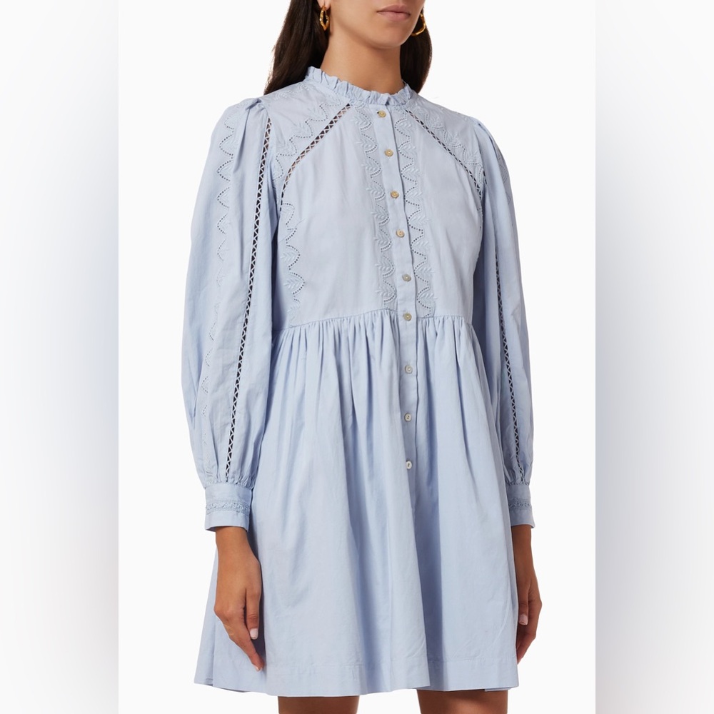 Y.A.S Kenora Embroidered Mini Shirt Dress